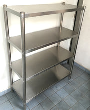 Load image into Gallery viewer, 4-Tier / 5-Tier / 6-Tier Stainless Steel Rack / Shelf For Canteen / Cafeteria / Office / Storage / Tray Return Station