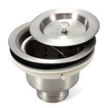 Load image into Gallery viewer, Stainless Steel Double-Bowl Sink With "Skirting", Backsplash & Undershelf - 120 X 60 X 85cmH