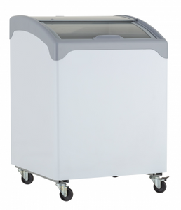 EURO-CHILL (PREMIER) Chest Freezer With Curved Sliding Glass & LED Light (100L)