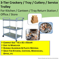 3-Tier Multi-Purpose Service Trolley