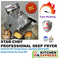 [SALE: $79 ONLY!] HI-TEMP Commercial/Professional Countertop Electric Deep Fryer (5L)