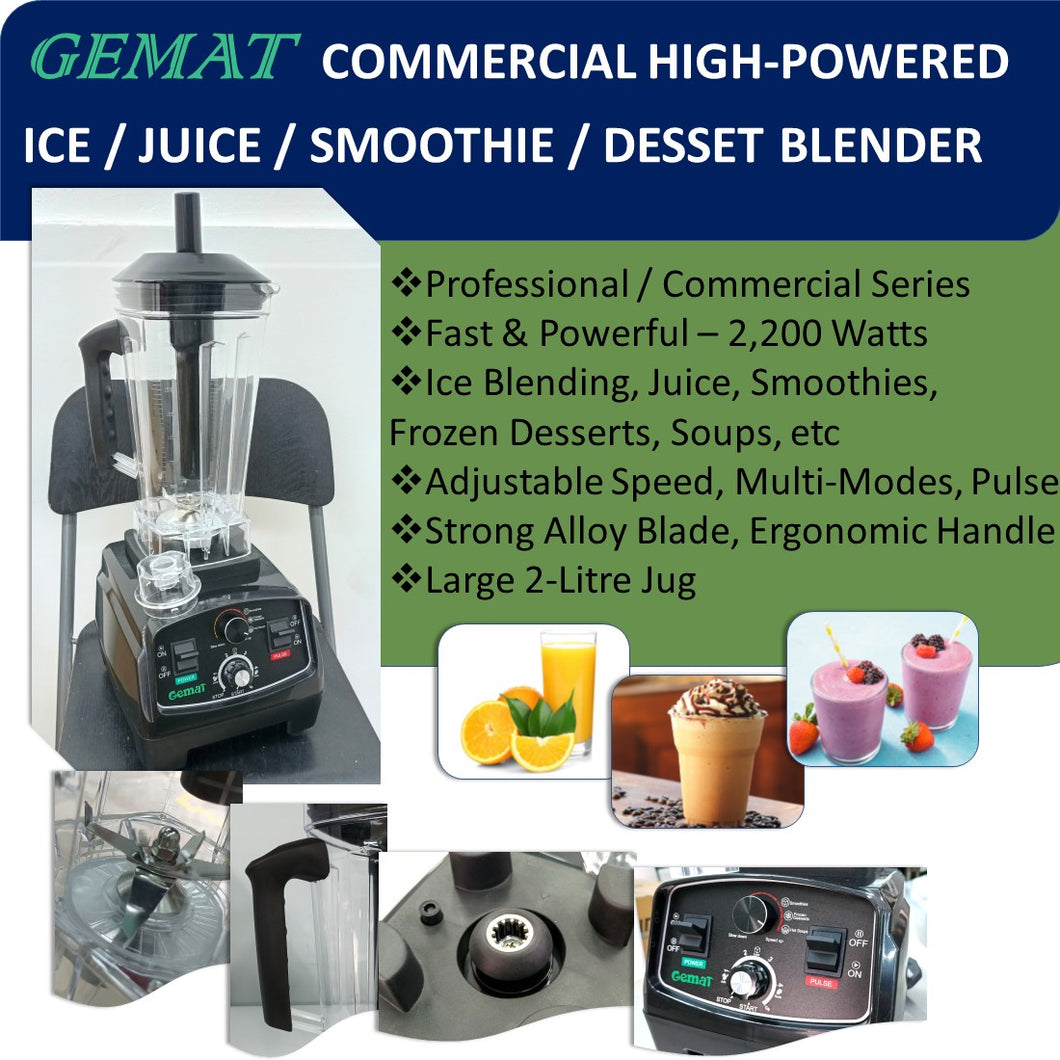 GEMAT Commercial High-Powered Blender
