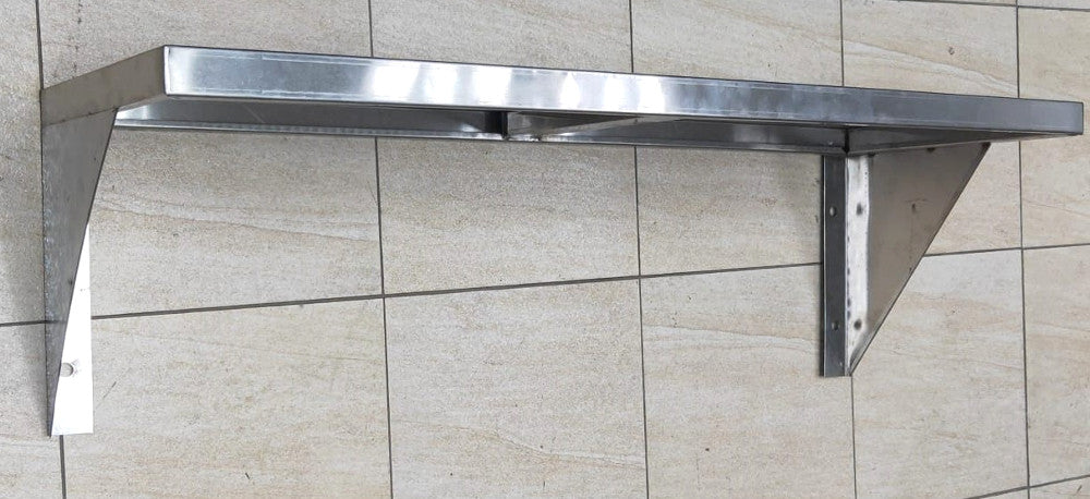 Stainless Steel Wall Shelf - 150 x 30 x 30cmH