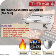 THERMOR Countertop Gas Griddle (80cm)