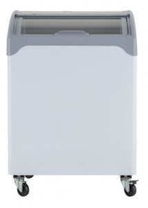 EURO-CHILL (PREMIER) Chest Freezer With Curved Sliding Glass & LED Light (200L)
