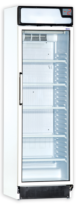 EURO-CHILL (PREMIER) Standing Display Chiller WITH Advert Box (374L)